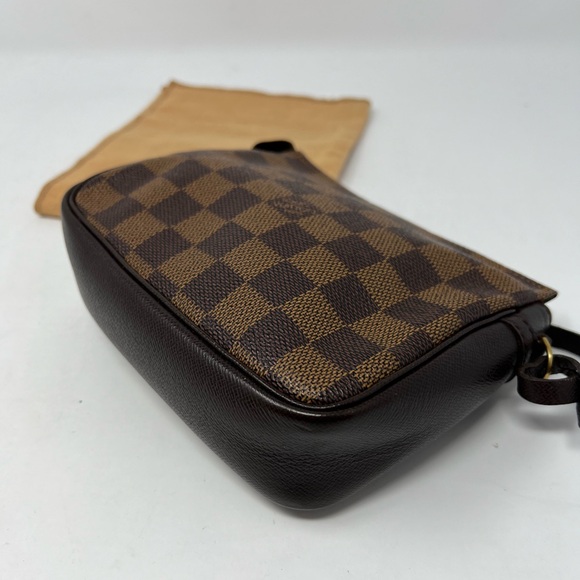 Louis Vuitton LV Trousse Pouch Bag Clutch Truth Makeup Brown Damier, Crossbody - Picture 11 of 16